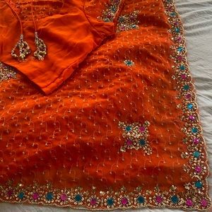 Orange Saree